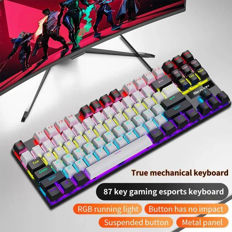 SKYLION™ K87 Wired Mechanical Keyboard - Joomcy