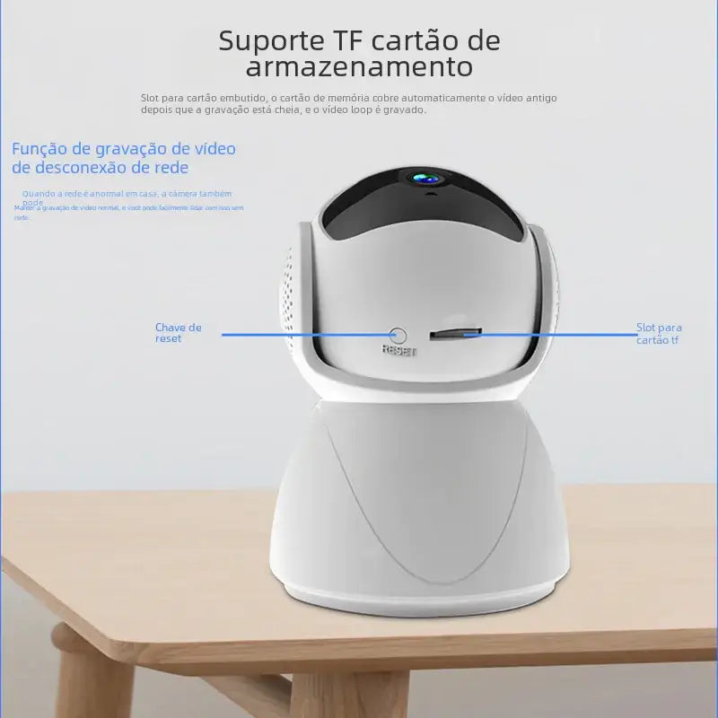 Smart WiFi Security Camera with 360-Degree Monitoring
