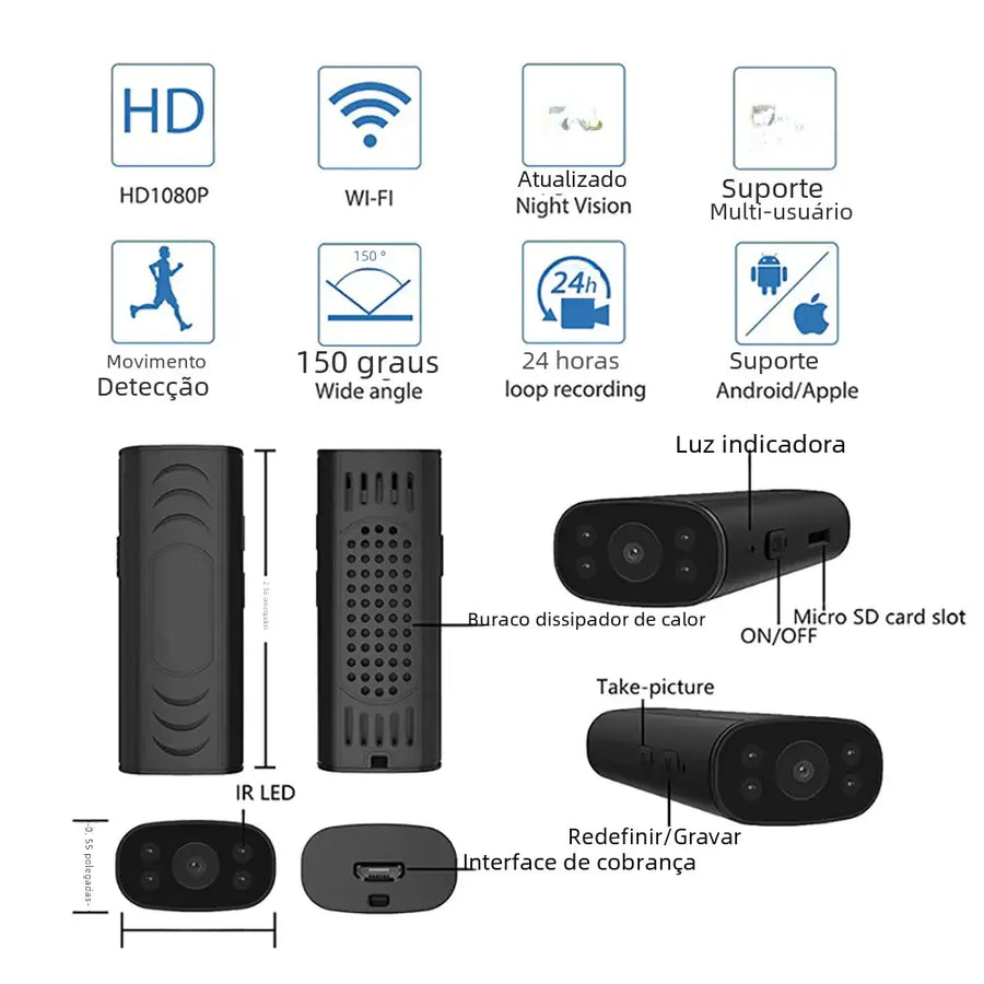 Smart Wireless WiFi Camera for Remote Monitoring