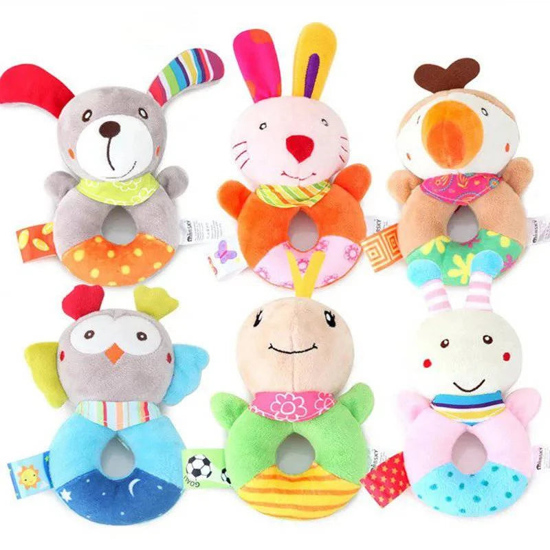 SoftLove™ Baby Plush Rattle Animals - Joomcy