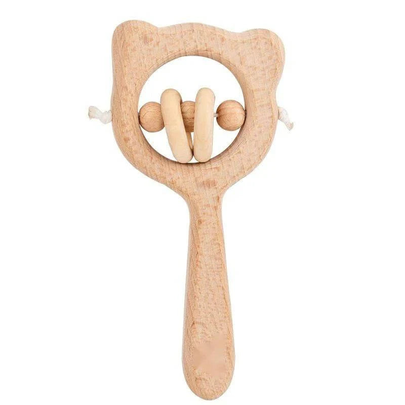 SoftToys™ Wooden Music Rattle For Babies - Joomcy