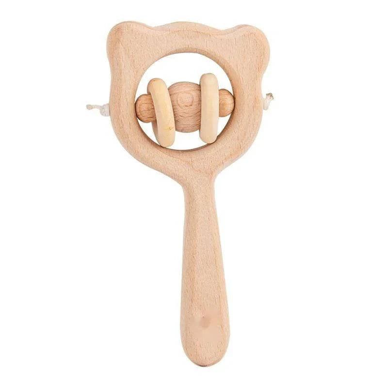 SoftToys™ Wooden Music Rattle For Babies - Joomcy