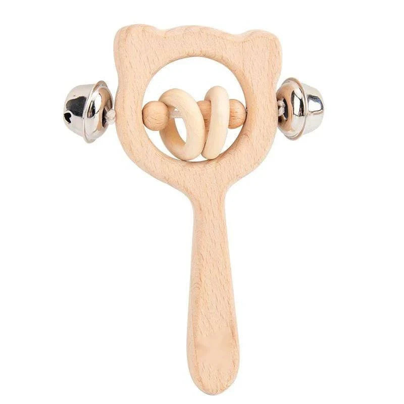 SoftToys™ Wooden Music Rattle For Babies - Joomcy