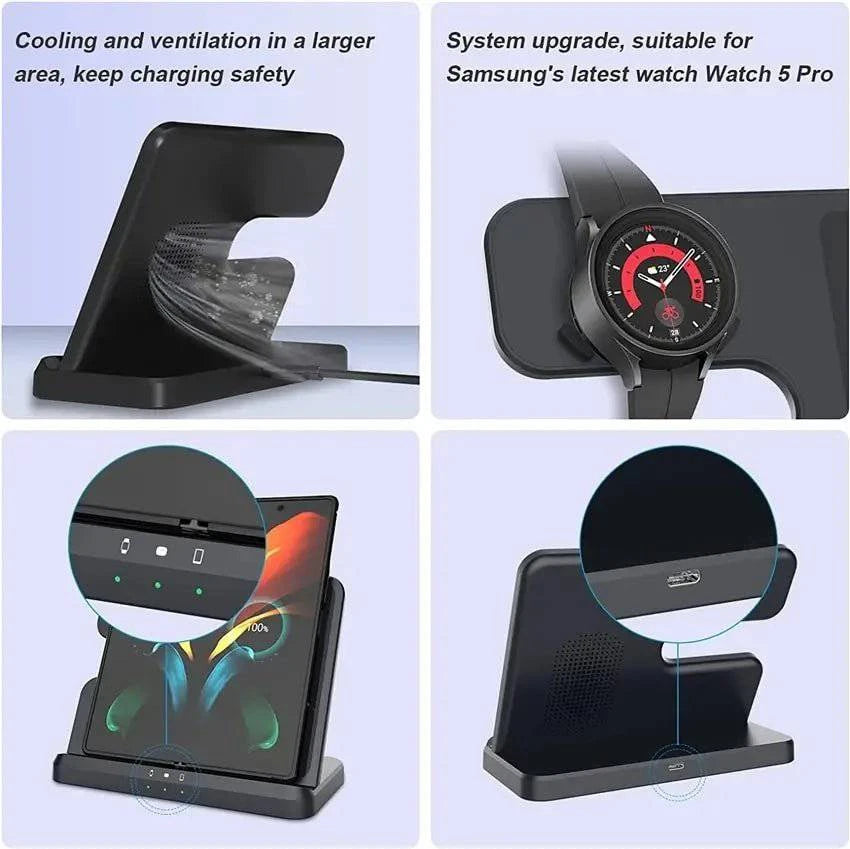 SpaceTech™ 3 in 1 Wireless Charger Stand - Joomcy