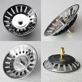 Stainless Steel Sink Cover with Drain Filter Funnel