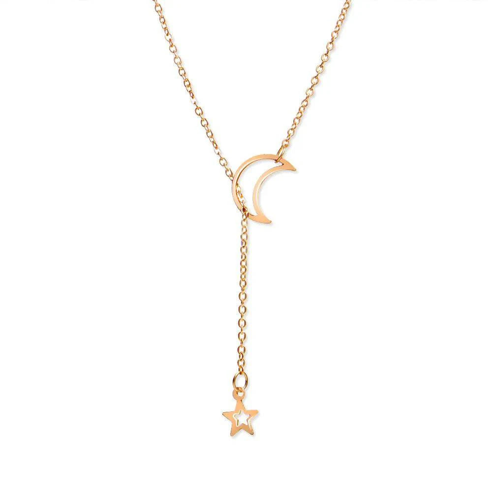 StarLink™ Moon & Star Pendant Necklace - Joomcy