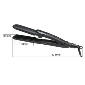 Steam Straightener and Curling Iron with Ceramic Plate