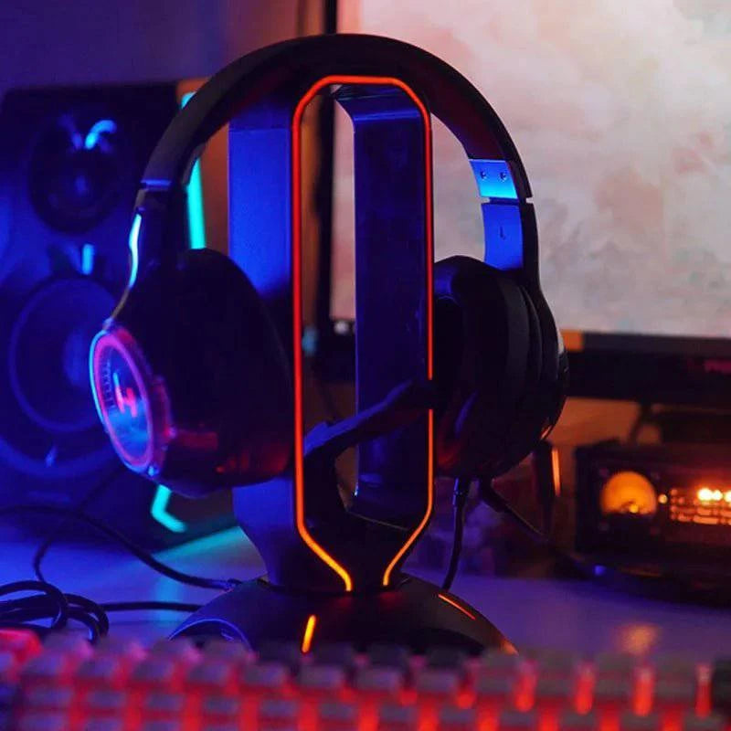 Top RGB Headphones Stand - Joomcy