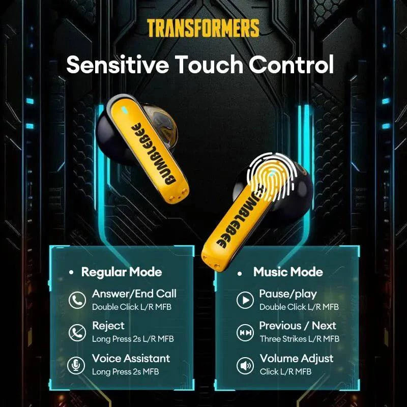 Transformers™ TF-T01 Gaming Bluetooth Headphone - Joomcy