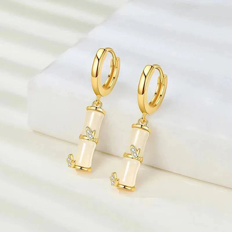 UniqueStone™ 925 Sterling Silver Zircon Buckle Earrings For Women - Joomcy