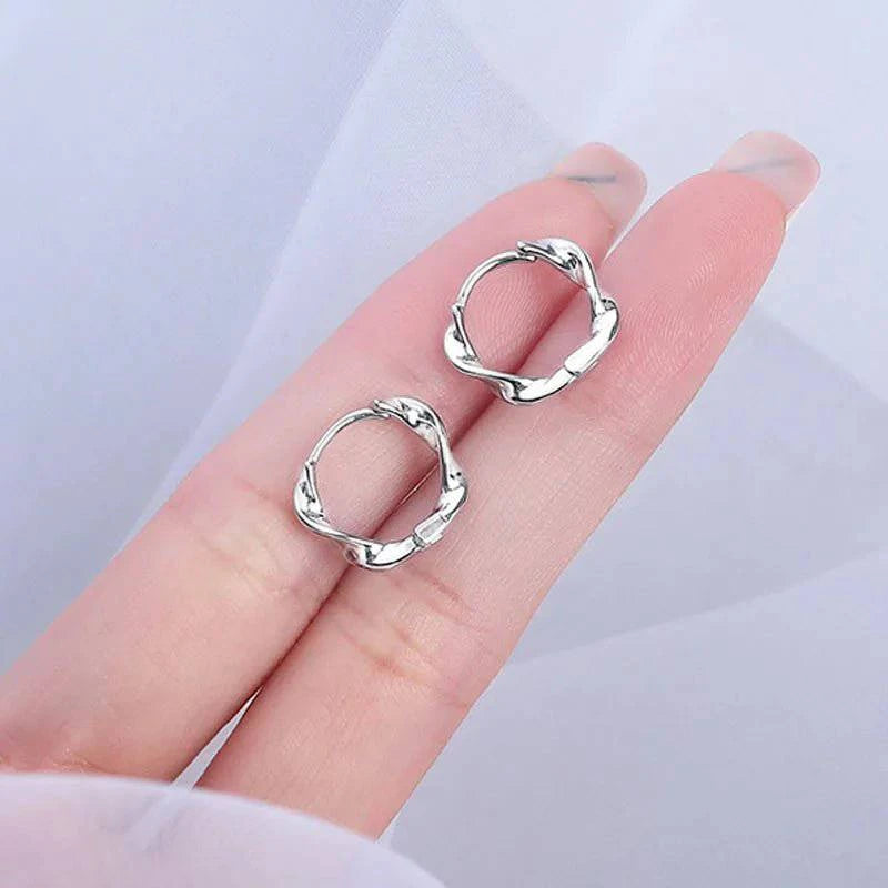 UniqueStone™ 925 Sterling Silver Zircon Buckle Earrings For Women - Joomcy