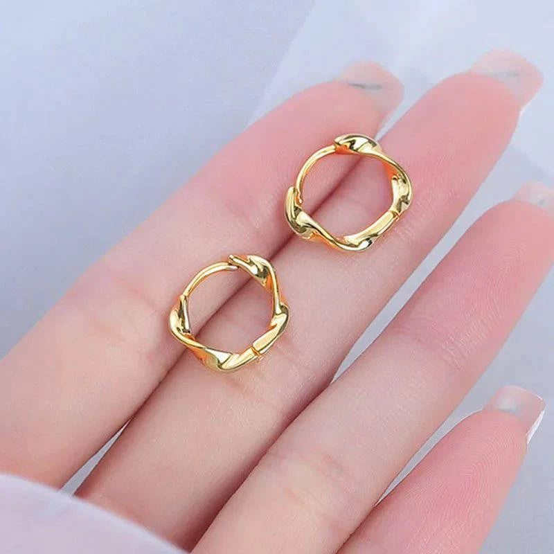 UniqueStone™ 925 Sterling Silver Zircon Buckle Earrings For Women - Joomcy