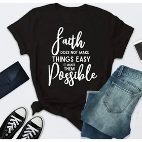 Unisex Letter Print Short Sleeve T-Shirt