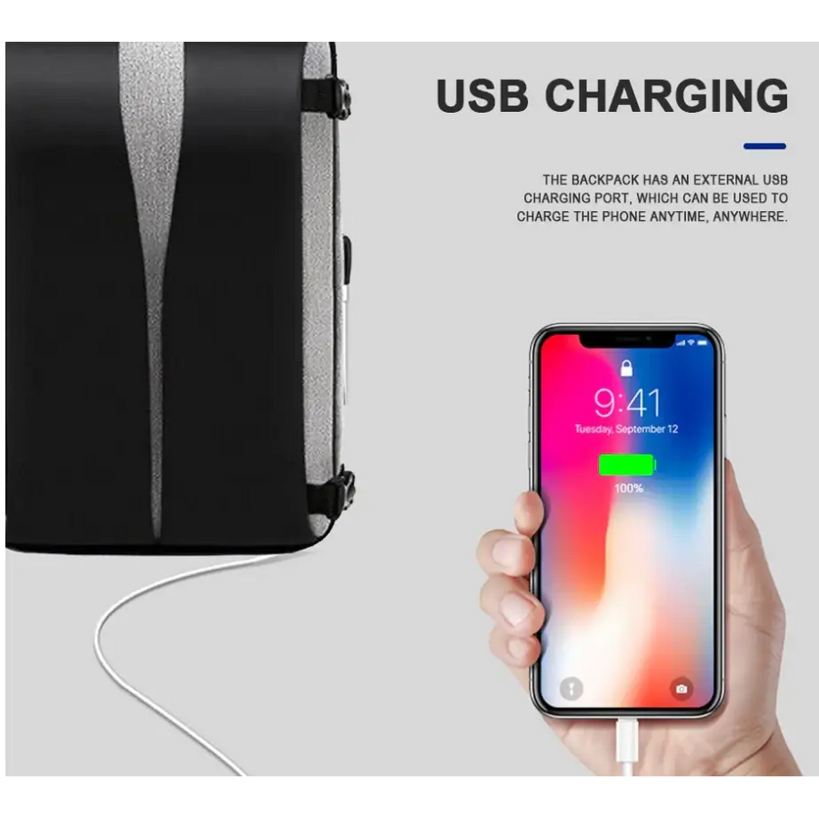 USB Charging Anti-Theft Backpack for Travel & Laptops