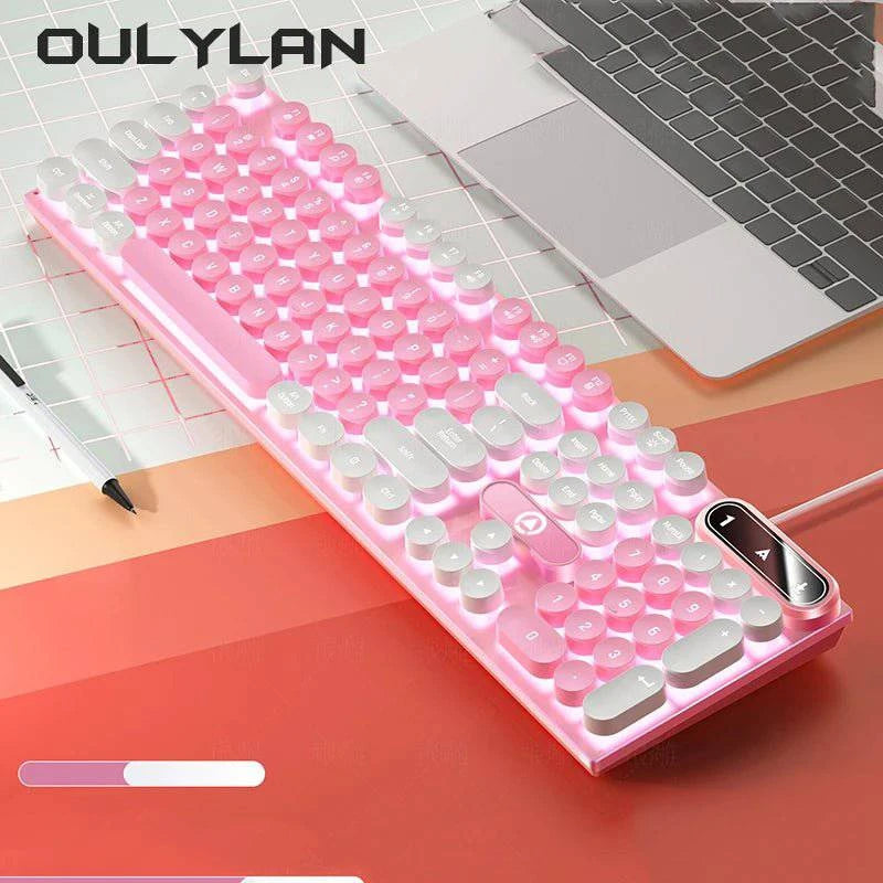 USB Wired Esports Game Luminous Keyboard - Joomcy