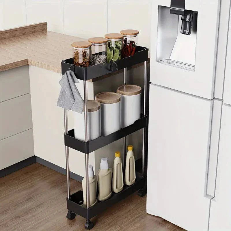 ViveMon™ Bathroom Storage Rack With Wheels - Joomcy