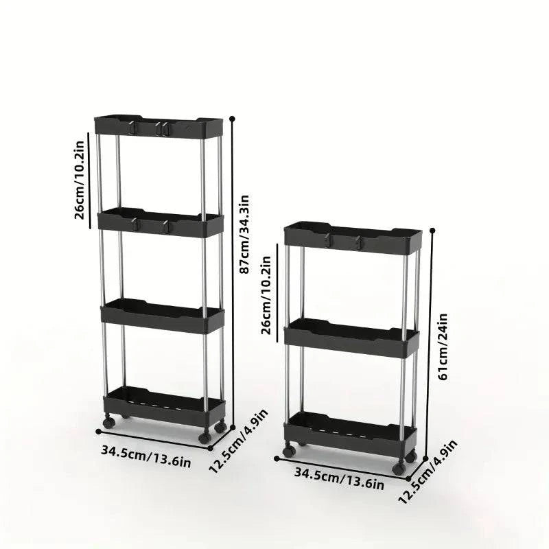 ViveMon™ Bathroom Storage Rack With Wheels - Joomcy