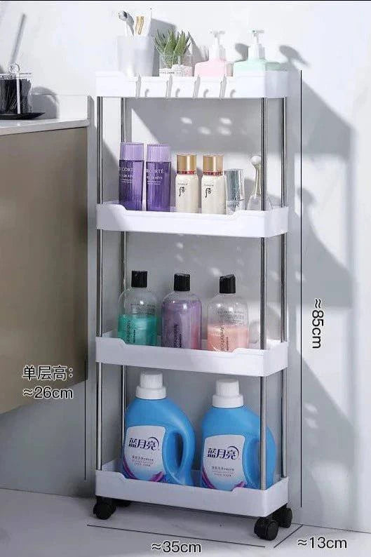 ViveMon™ Bathroom Storage Rack With Wheels - Joomcy