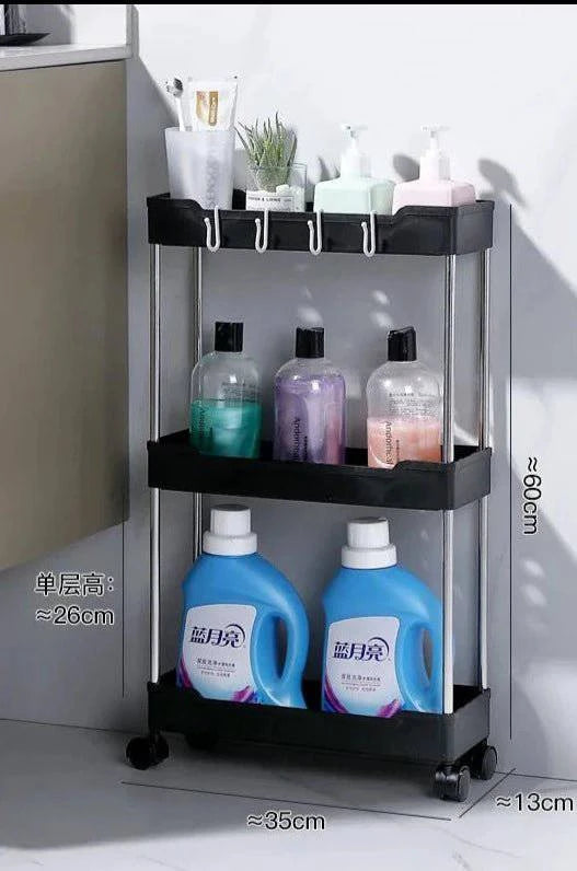 ViveMon™ Bathroom Storage Rack With Wheels - Joomcy