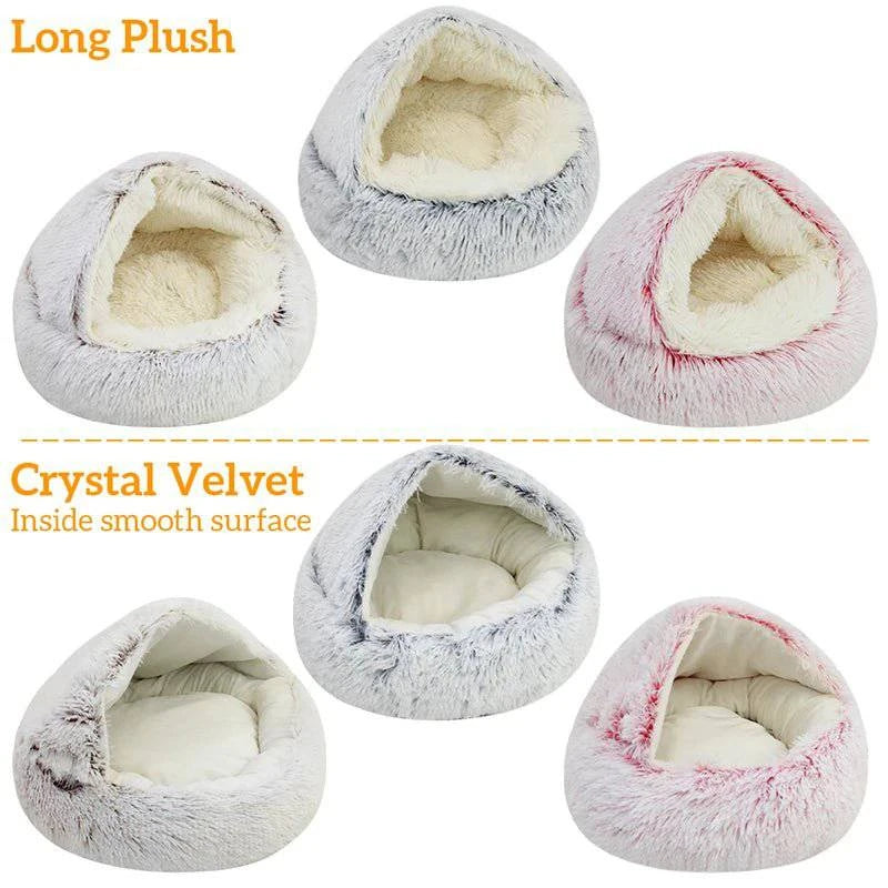 WarmCaves™ Winter Plush Cat Bed - Joomcy