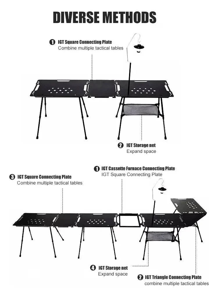 WESTTUNE™ Camping Tactical Table with Accessories - Joomcy
