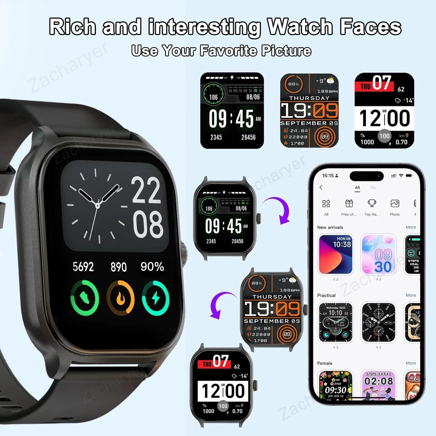 Wireless Calling Smart Watch - Joomcy