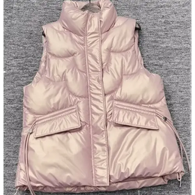 Women's Autumn Winter Short Down Cotton Vest Jacket