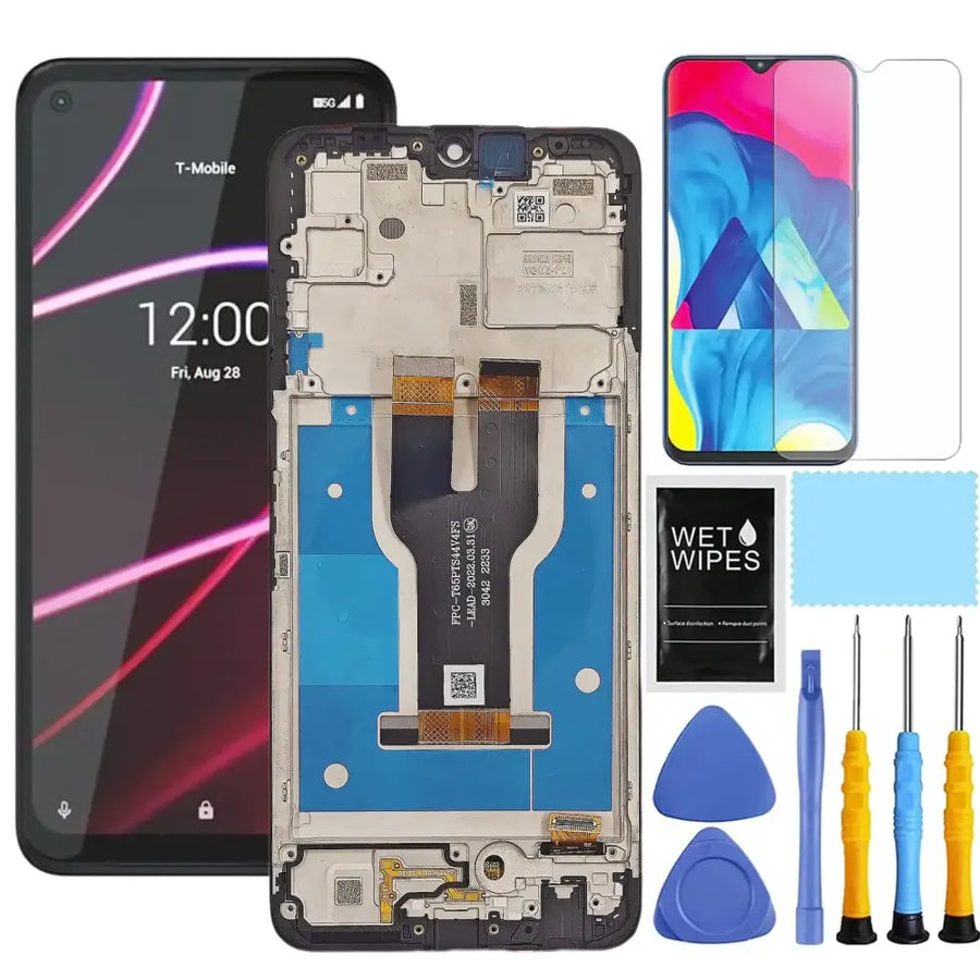 ZTOOYO for T-Mobile Revvl 6 5G Screen Replacement kit for Revvl 6 Screen Replacement Kit TMAF025G LCD Display digitizer Touch Screen Assembly with Repair Part Tools 6.5 inch