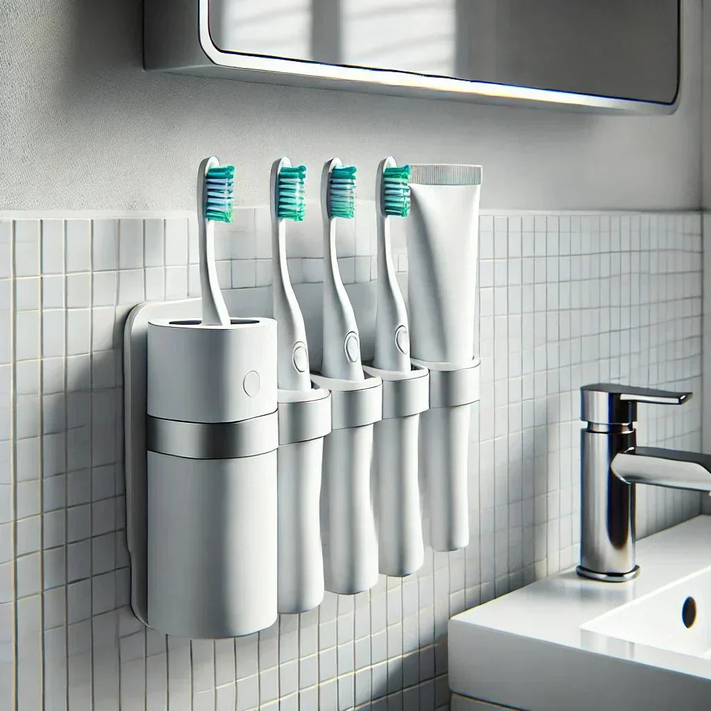 Revolutionize Your Bathroom Routine with This Ingenious Toothbrush Holder and Toothpaste Dispenser! - Joomcy