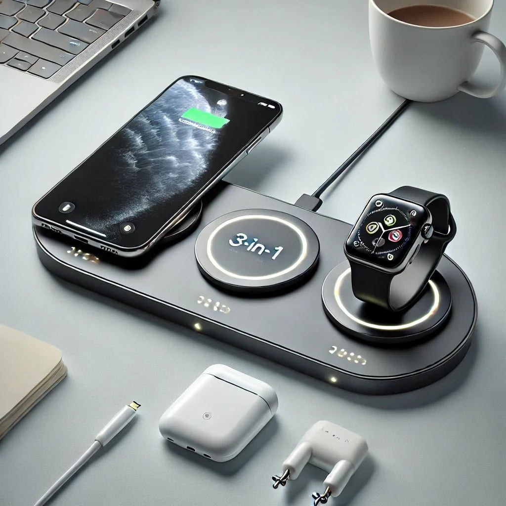 Simplify Your Charging Routine: The Ultimate 3-in-1 Wireless Charger for Modern Lifestyles" - Joomcy