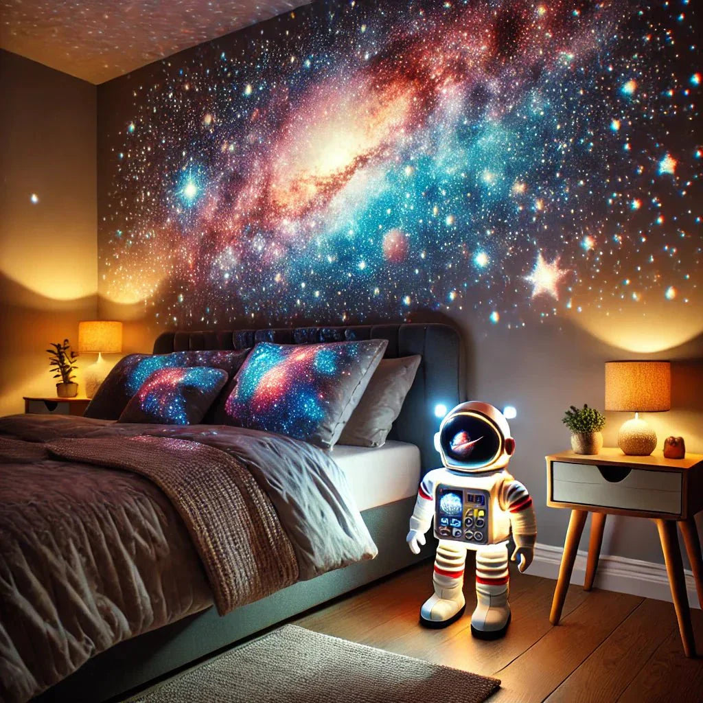 Transform Your Space into a Galactic Haven with the Galaxy Star Astronaut Projector - Joomcy