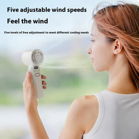 Semiconductor Ice Cooling Handheld Fan Foldable