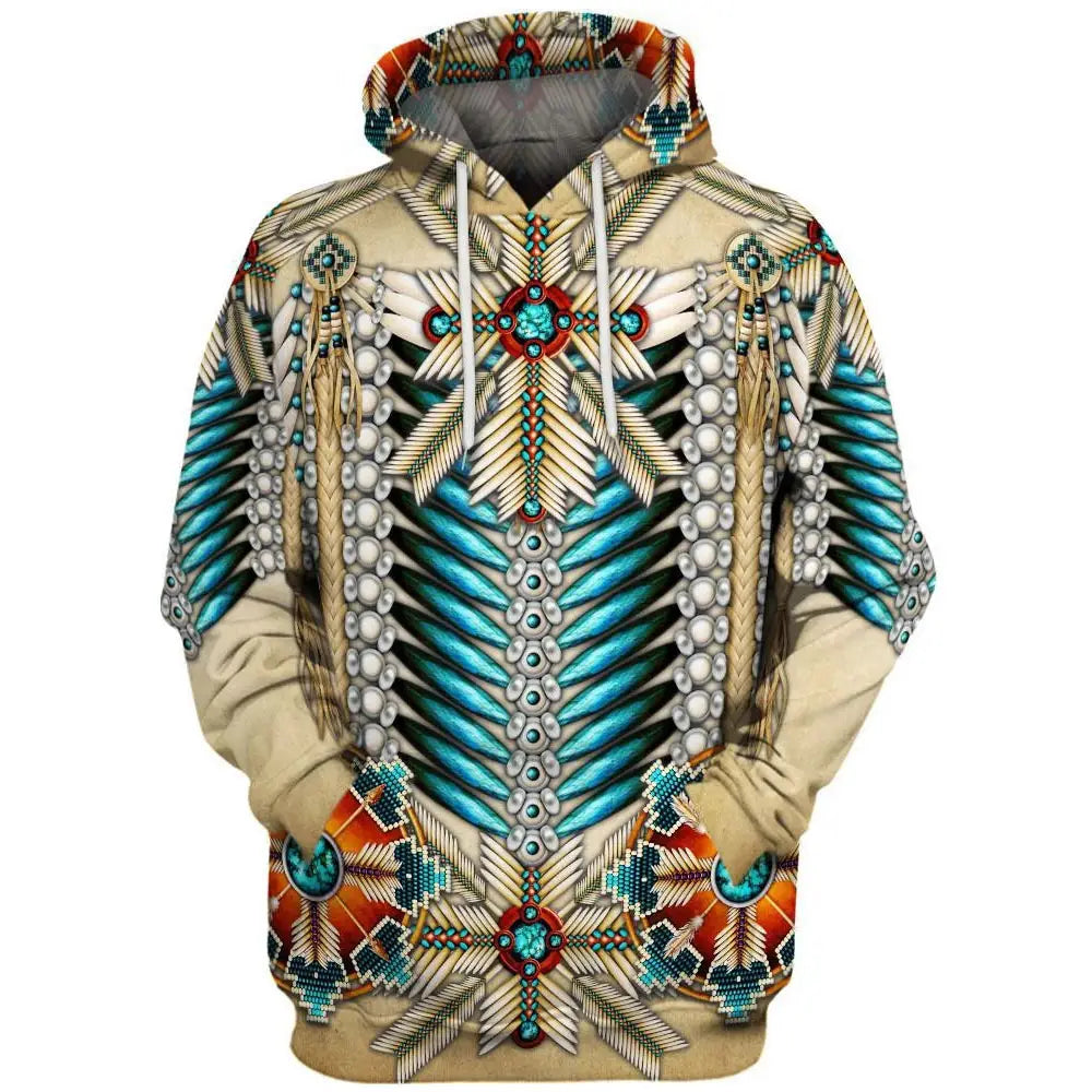 3D Hoodie with Digital Print - European Style Jacket