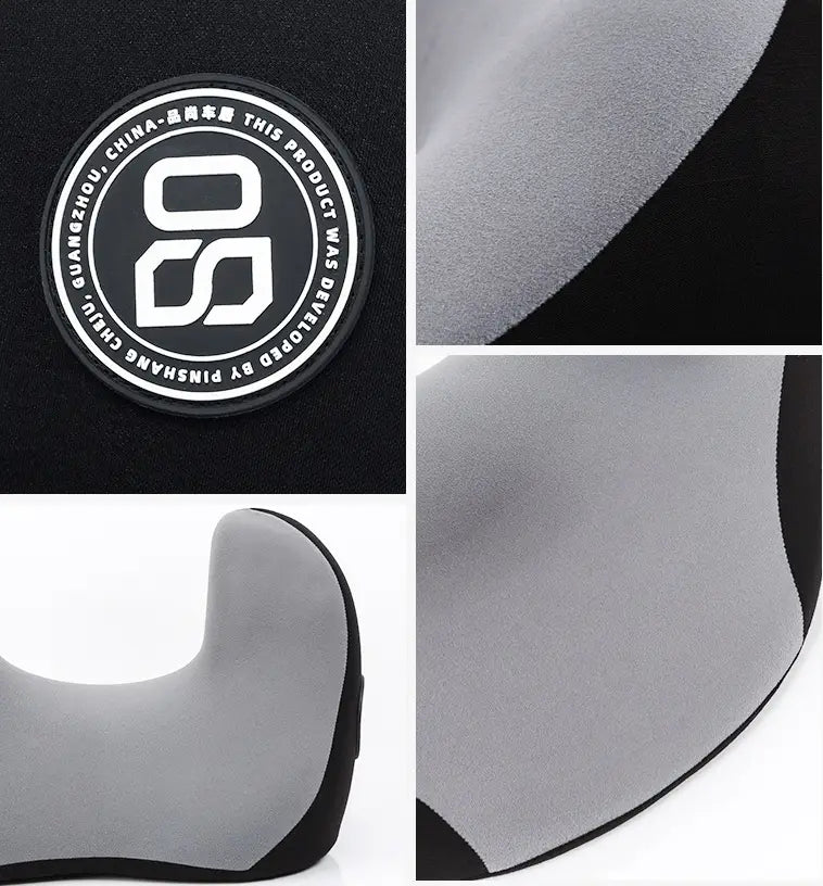 U-Shaped Memory Foam Neck Pillow for Car Backrest
