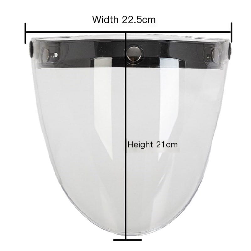Universal X Three-Clip Motorcycle Helmet Visor
