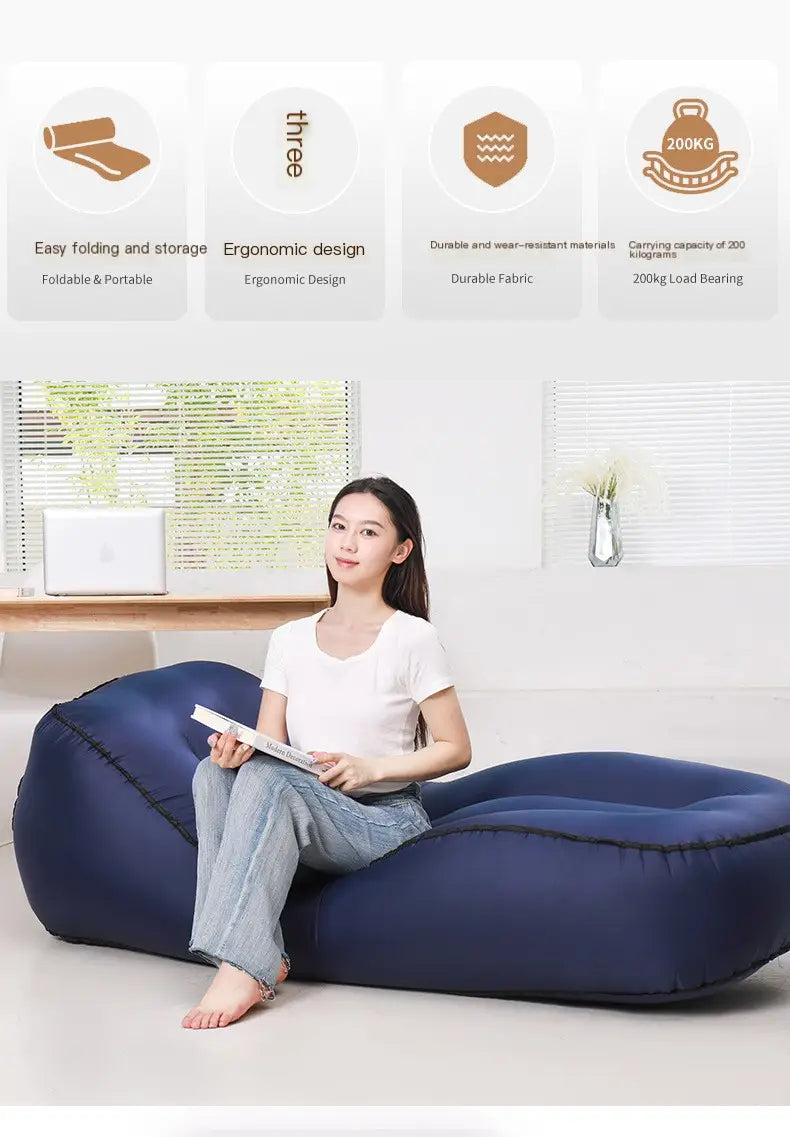 Portable Inflatable Sofa Bed for Outdoor Relaxation
