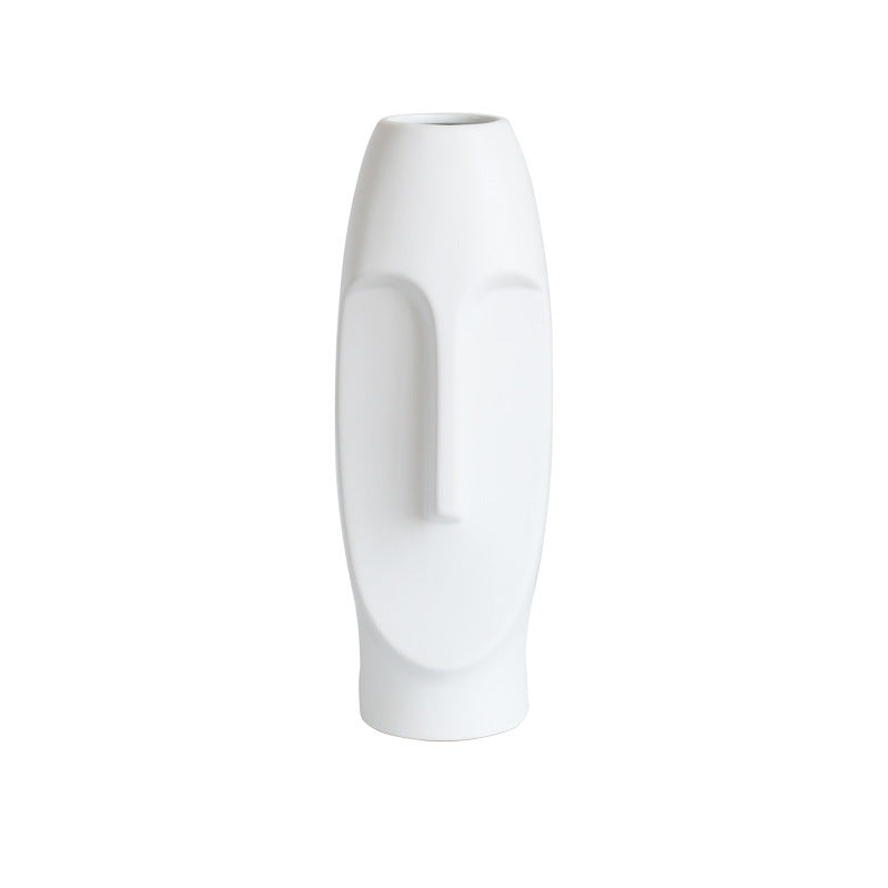 Nordic Ceramic Face Vase for Home Decor and Styling