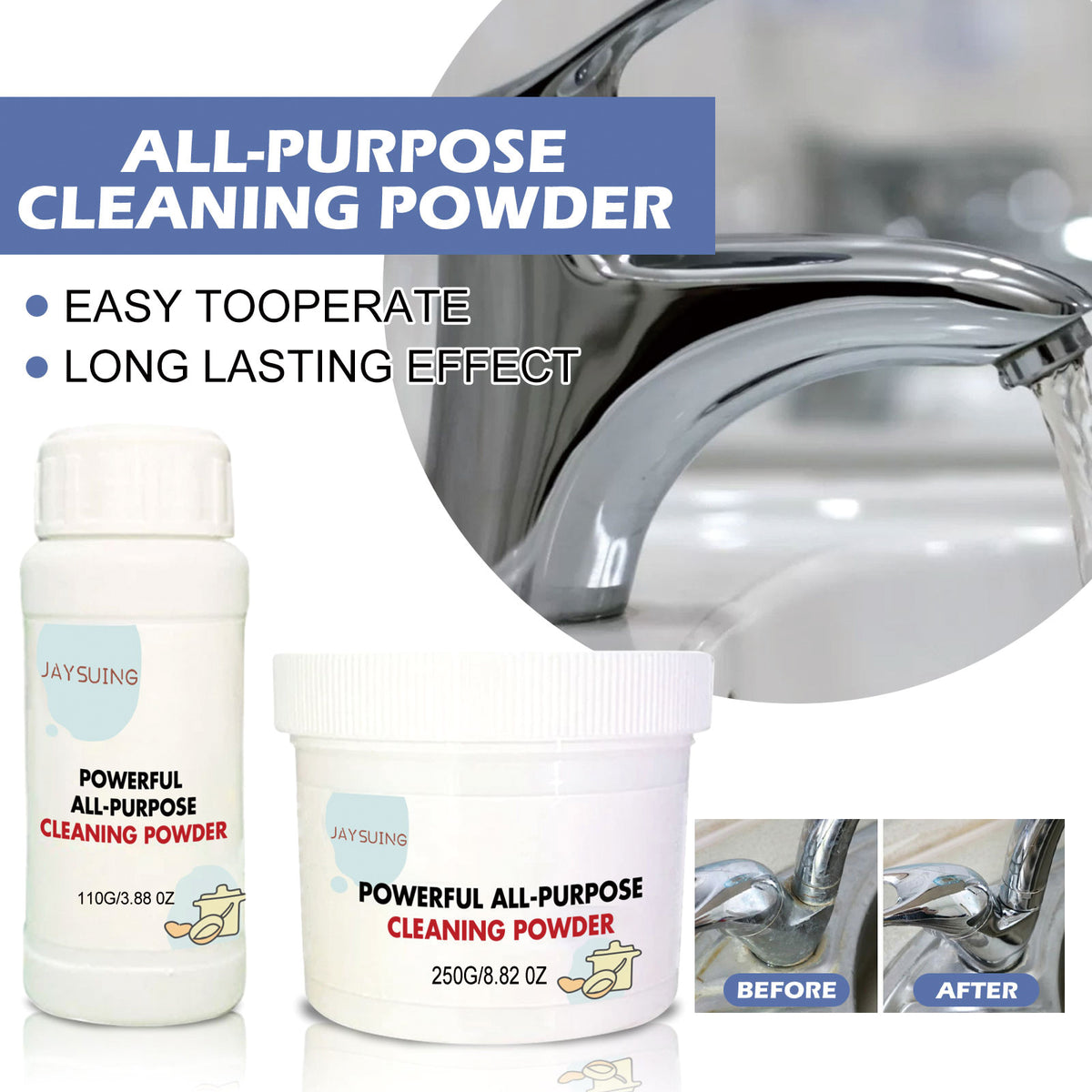 Jaysuing Multi-Purpose Cleaning Powder for Kitchen Grease