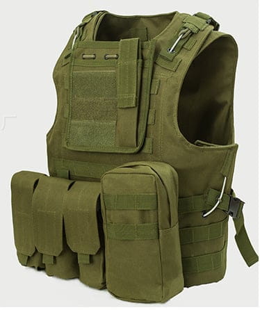 Amphibious Tactical Vest with Multi-Function Carabiner