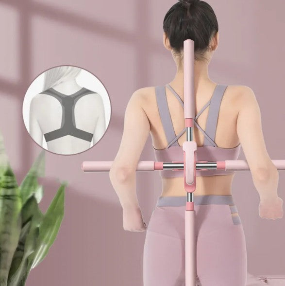 Adjustable Stainless Steel Yoga Posture Corrector Stick