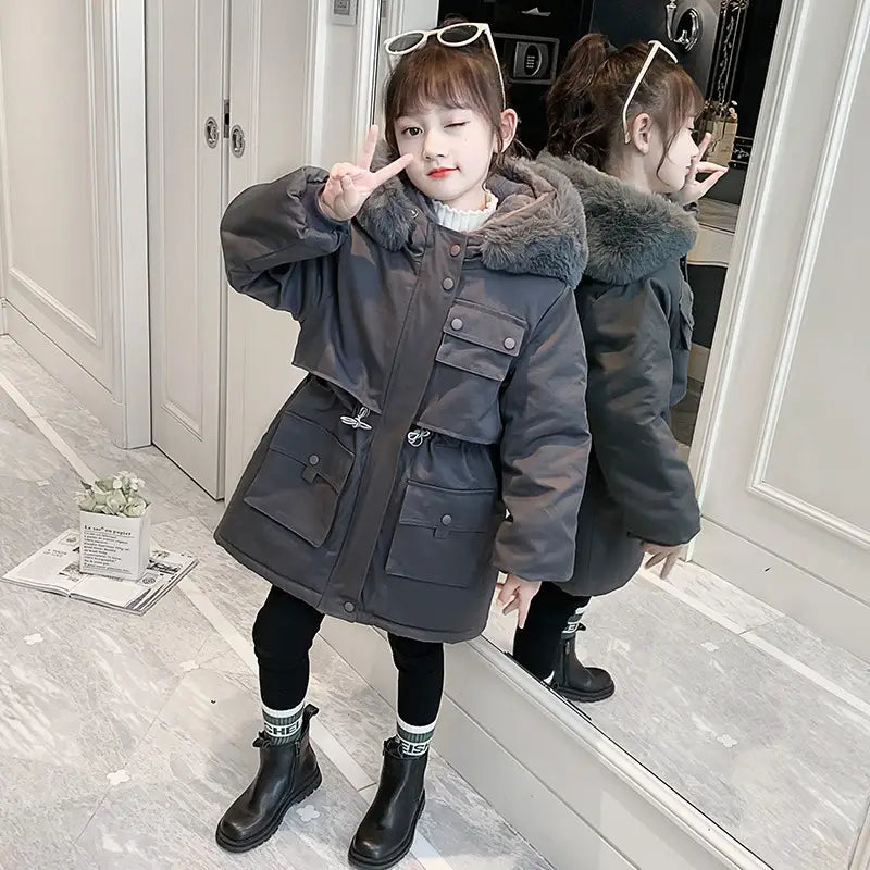 Girls' Hooded Coat 4