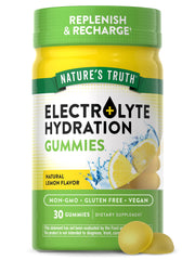 Natures Truth Electrolyte Gummies for Hydration | 30 Count | Vegan Non-GMO & Gluten Free Supplement | Lemon Flavor