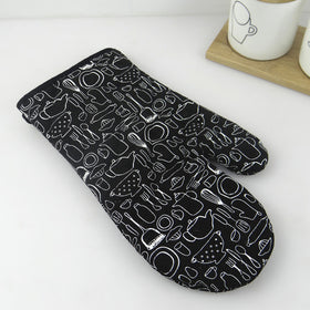 Insulated Oven Gloves for Kitchen Microwave Use