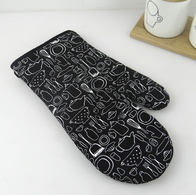 Insulated Oven Gloves for Kitchen Microwave Use