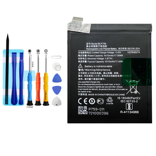 Vvuilsty BLP759 Replacement Battery for OnePlus 8 Pro 1+8 Pro BatteryRechargeable 0 Cycle Battery Compatible with OnePlus 8 Pro IN2023 IN2020 IN2021 IN2025 with Repair Tool Kits