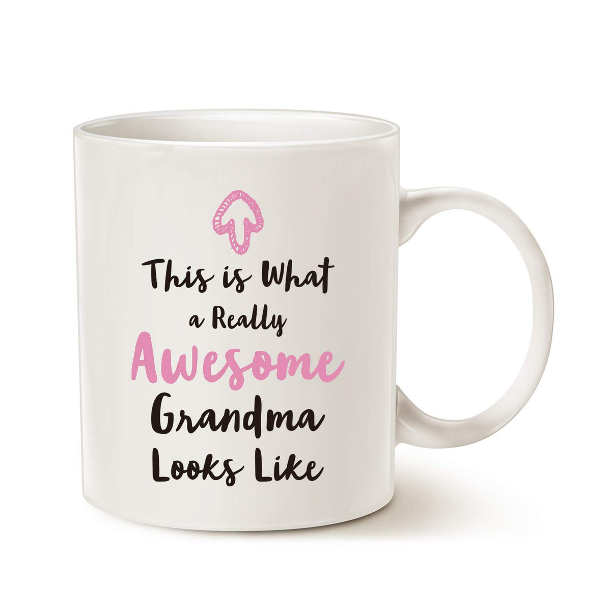 MAUAG Christmas Gifts Grandma Coffee Mug from Granddaughter Grandson This Is What a Really Awesome Grandma Looks Like Birthday Gifts Idea for Grandma Grandmother Cup White 11 Oz