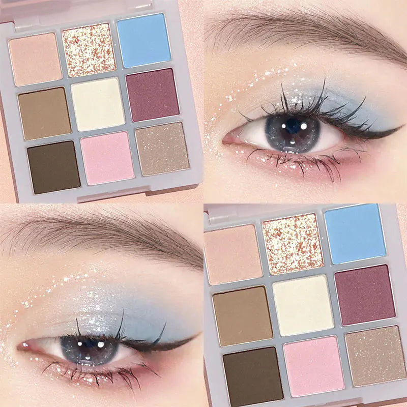 DIKALU Sunset Glow Nine-Color Eyeshadow Palette - Joomcy