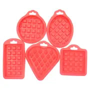 5pcs Non-Stick Silicone Waffle Mold for Baking