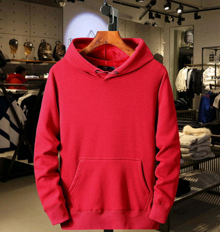 Men's Pullover Hoodie with Fleece Lined Long Sleeves