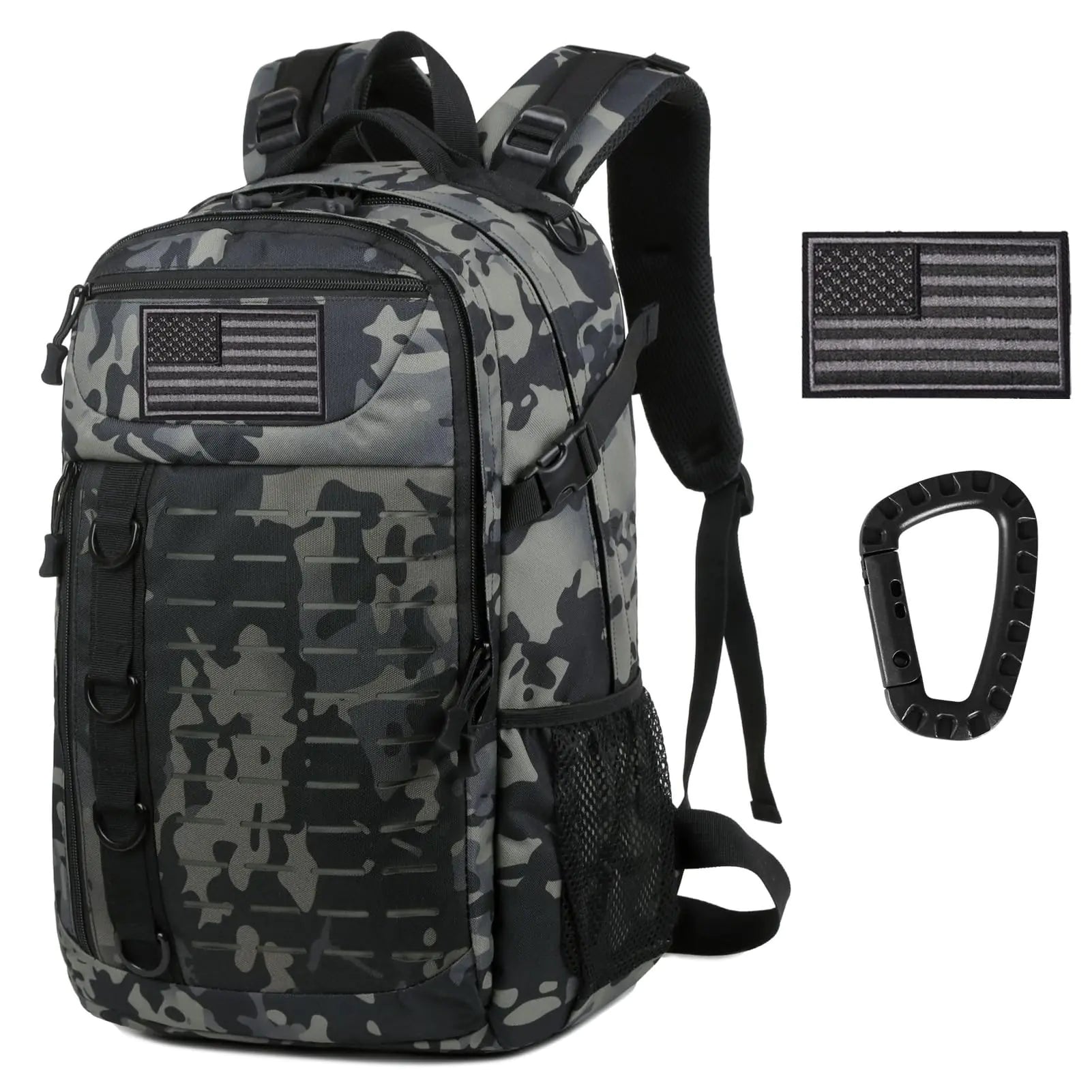 Ydmpro Tactical Backpack 30L Military Daypack Molle Army 3 Day Assault (Camo Gray)